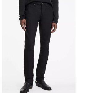 JOHN VARVATOS Slim Straight Bowery Jeans NWT 33 Black Denim